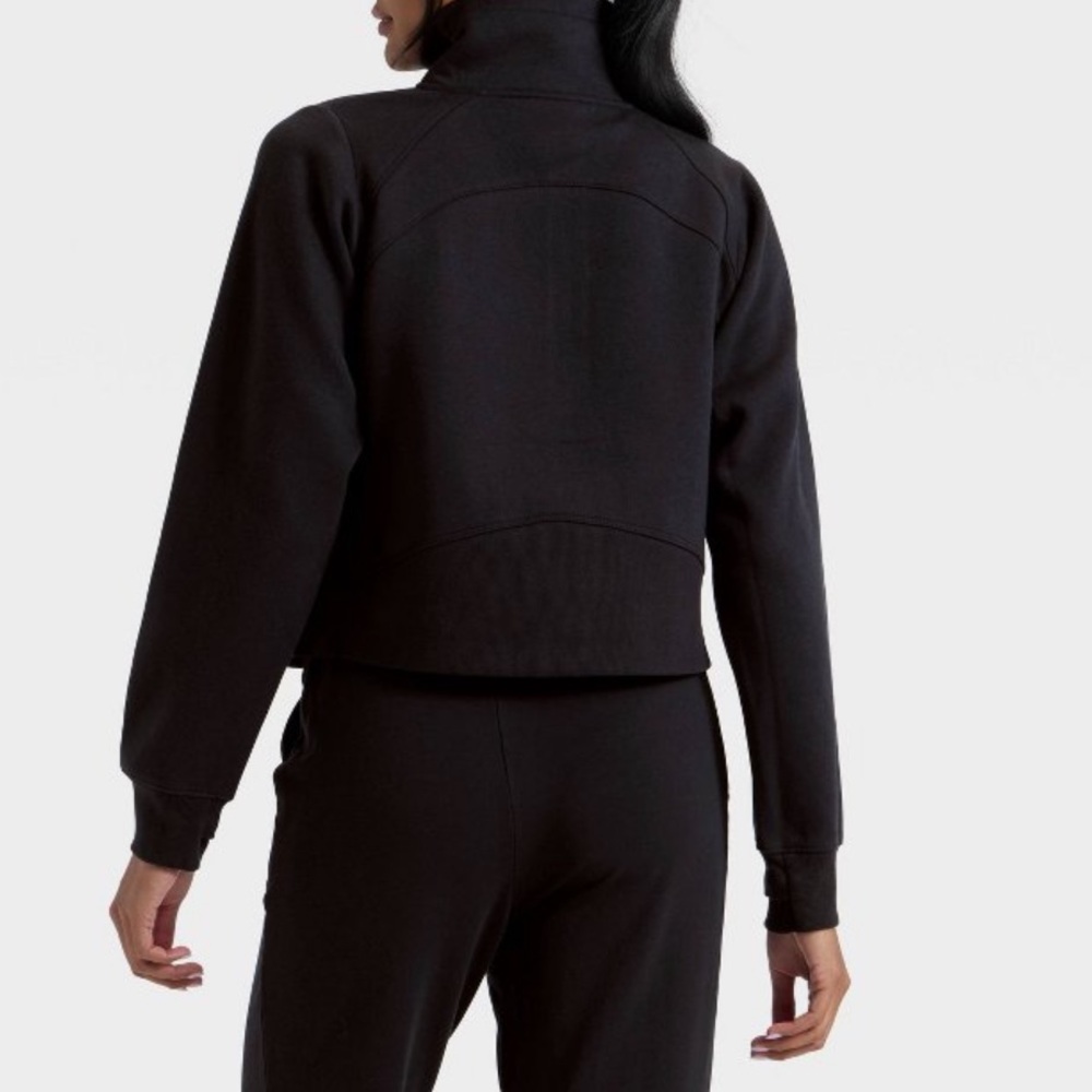 SOLD - All In Motion 1/2 Zip Pullover Sweatshirt, Black - Picture 5 of 5